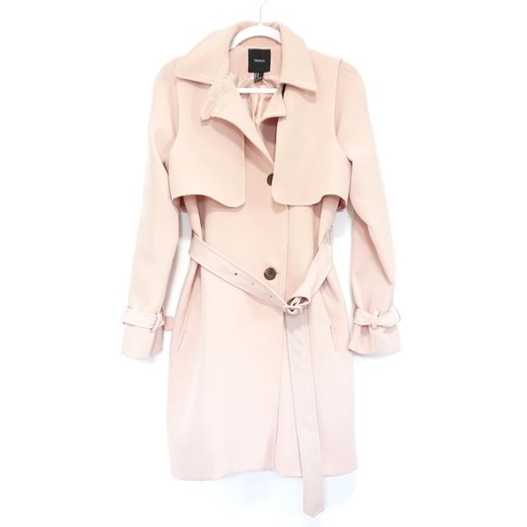 Forever 21 Jackets & Blazers - Forever 21 Blush Pink Belted Trench Coat